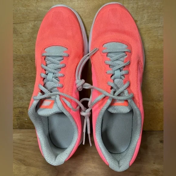 Nike Revolution 3 Womens Sz 8.5 (7Y) Running Shoes Sneakers Lava Glow 859602-600 - Picture 6 of 8